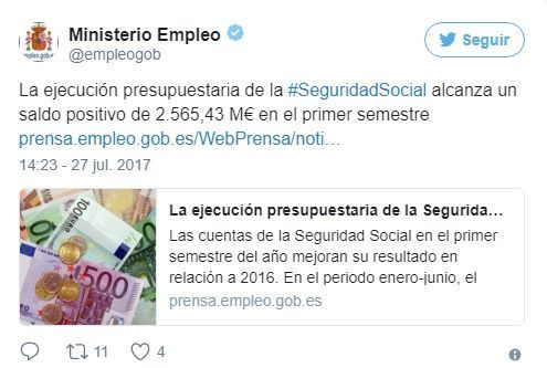 tweet ministerio