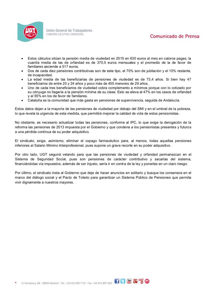Comunicado pensiones viudedad 2